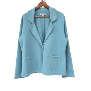 Vintage Pendleton Lambswool One-Button Cardigan Sweater Light Blue Size XL